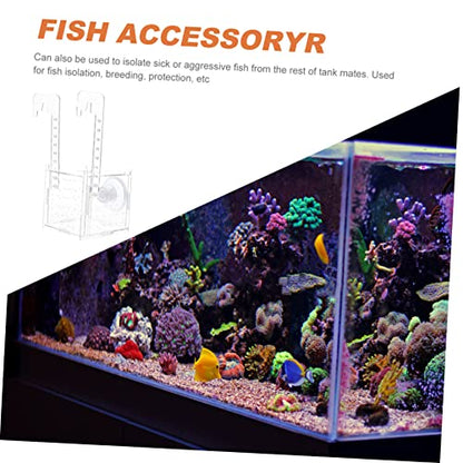 Isolation Box for Fish Transparent Breeding and Incubation Separator for Aquariums Easy to Clean and Store for Fish and Observation