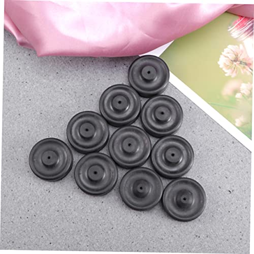 Happyyami Silicone Oxygen Pump Membrane for Aquarium 10 Pcs A5 Size Air Pump Accessories Fish Tank Oxygen Pump Replacement Black - size: 10pcs