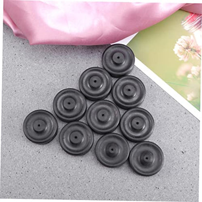Happyyami Silicone Oxygen Pump Membrane for Aquarium 10 Pcs A5 Size Air Pump Accessories Fish Tank Oxygen Pump Replacement Black - size: 10pcs