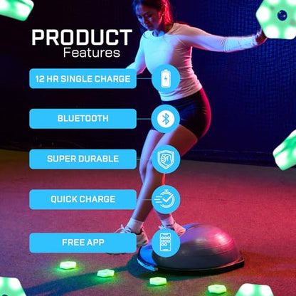 Sports Reaction Agility Lights Training Kit Improves Reaction Time & Agility for Athletes, Physical Therapists & Fitness Trainers Sports. - color: 8 Pods Reaction Lights