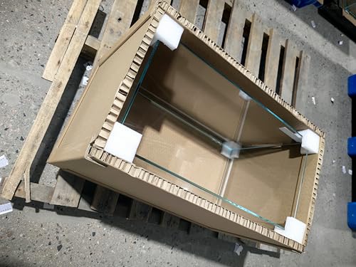 Ultra Clear Rimless Low Iron Glass Aquarium Tank (W23.62×D11.81×H14.17 inch(60x30x36cm)) 6mm Thickness Include Black Leveling Mat - size: W23.62 × D11.81 × H14.17 inch