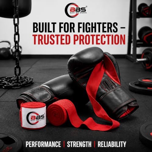 Busy Bee Sports Boxing Hand Wraps - color: Red