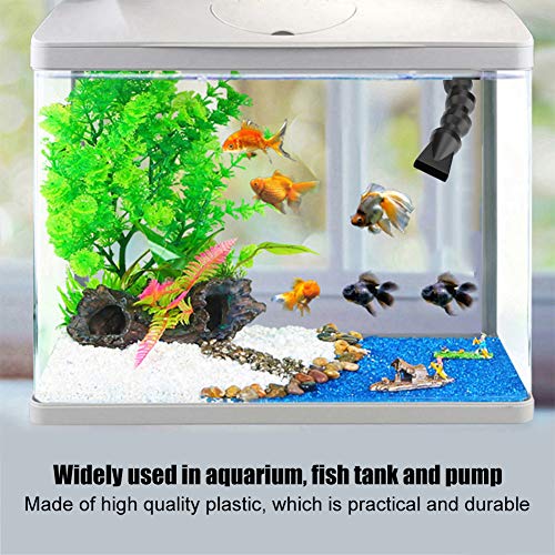 TOPINCN Aquarium Long Water Outlet Nozzle, Flexible 360 Degree Rotatable Duckbill Water Outlet Nozzle Pipe End Outflow Pump End Plumbing Fitting(Large Duckbill Nozzle)