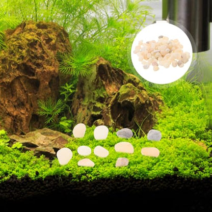 Aquarium Fish Tank Gravel Decors 8-10mm Natural Rain Flower Stone Landscape Pebbles for Aquarium Substrate and Flowerpot Decoration