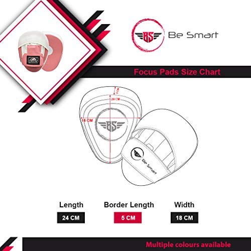 BeSmart Focus Punching Mitts Training Hand Pads for Kickboxing Muay Thai MMA Boxing Mitts Training Focus Punch Mitts Bags Hand Target Pads for Kids, Men & Women