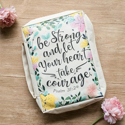 Mr. Pen- Bible Cover Case, Carrying Book Case with Durable Handle | Bible Protective Church Bag for Men & Women, Christian Gifts, Spring Blooms - color: Spring Blooms