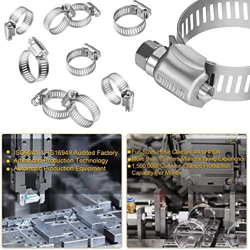 Winlong Stainless Steel 2'' Hose Clamps, 10PK SAE 36 Worm Gear Hose Clamps Adjustable 1 3/4 Inch-2 3/4 Inch (45-70mm) for Automotive Plumbing, 2 1/2'', 2.5'', 2 1/4'' Hose Clamps - size: SAE#36 (1-3/4" ~ 2-3/4") 10PK