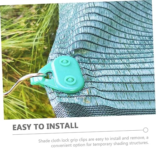 Ciieeo 50pcs Shade Cloth Clips Plastic Mesh Clip for Garden Netting Greenhouse Sunshade Tarp Easy to Install Reusable