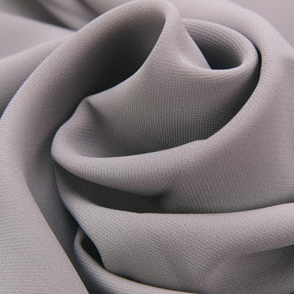 Women’s Chiffon Hijab Scarf - Heavyweight Solid Color Shawl & Wrap, Soft Breathable Headwrap for All Seasons - color: Mcgjxfs2604-grey
