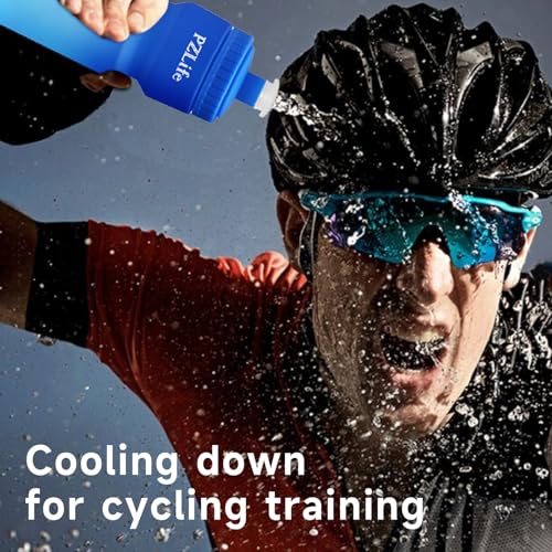 24oz Bike Squeeze Water Bottle, BPA Free Cycling Water Bottle,Leakproof, with Capacity Scale w/Pull Top Lid, Reusable Sport Water Bottle, for Bicycle, Gym,Mountain Bike 4Pack - color: z-4PCS