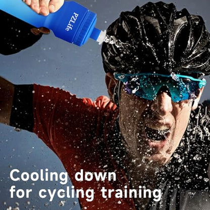 24oz Bike Squeeze Water Bottle, BPA Free Cycling Water Bottle,Leakproof, with Capacity Scale w/Pull Top Lid, Reusable Sport Water Bottle, for Bicycle, Gym,Mountain Bike 4Pack - color: z-4PCS