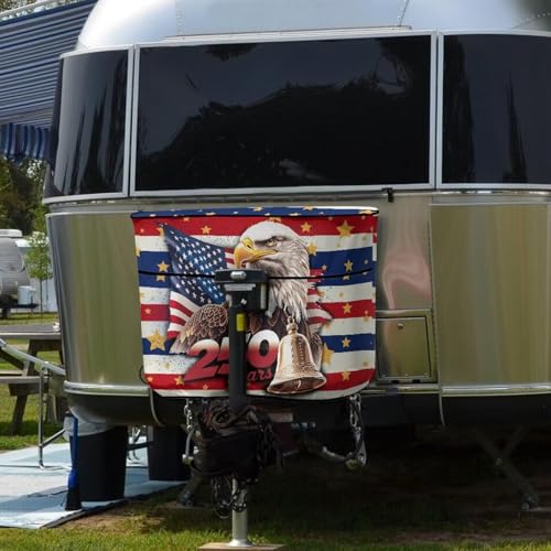 250th Anniversary USA Camper Dual 30lb RV Propane Tank Cover Travel Trailer Propane Tank Cover Waterproof Heavy Duty Propane Gas Cylinder Cover - color: 250th Anniversary USA, size: M(30LB)