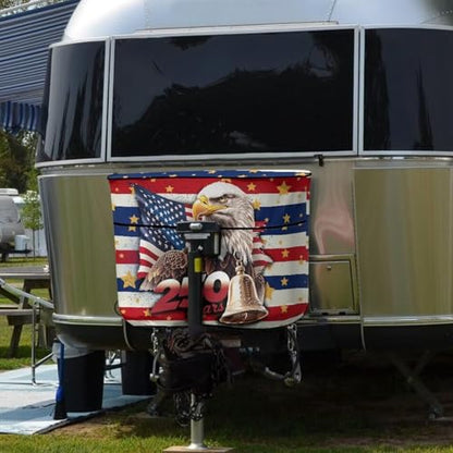 250th Anniversary USA Camper Dual 30lb RV Propane Tank Cover Travel Trailer Propane Tank Cover Waterproof Heavy Duty Propane Gas Cylinder Cover - color: 250th Anniversary USA, size: M(30LB)