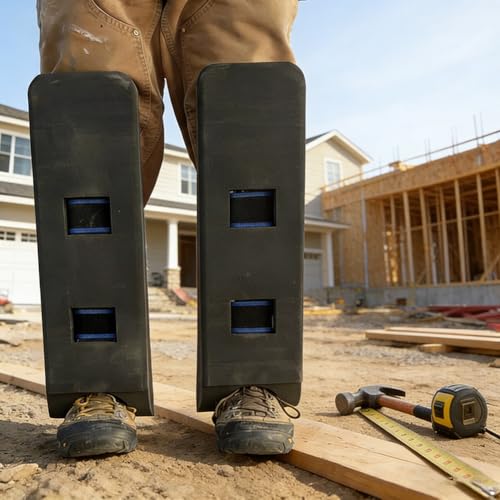 Crawler Climber Knee Pads, Self-Supporting Kneepads for Attic Crawling, Adjustable Foam Support Pads for Joist Spacing Navigation, Lightweight Work Knee Protectors with Wrap Straps