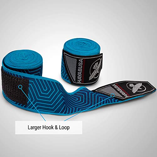 Hayabusa Boxing Hand Wraps Perfect Stretch 4.0 for Men & Women - color: Blue Geo