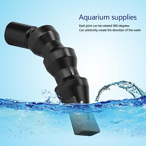 Aquarium Duck Flat Nozzle Flexible, 360°Rotatable Water Outlet Plastic Aquarium Water Outlet Nozzle Pipe End Outflow Pump End Plumbing Fitting for Aquarium(20mm Flat Duckbill) - size: 20mm Flat duckbill