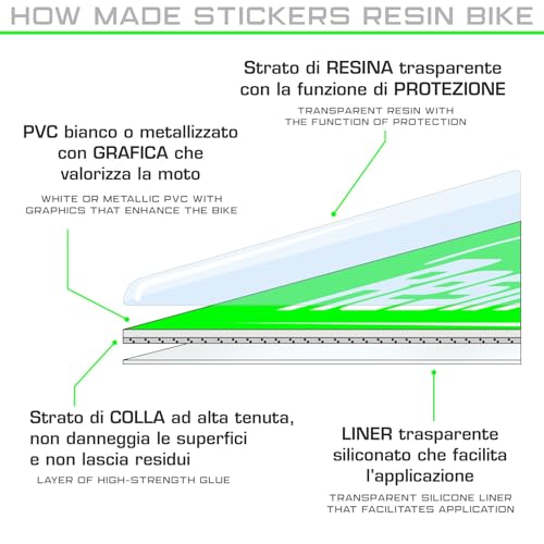 Resin Bike Motorbike 3D Stickers Compatible with Kawasaki Ninja 1000 SX 2021-2025. Bike Tank Cap Protection from Impact and Scratches. Sticker 3D Resin Gadget Moto