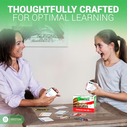 Italian Vocabulary Flash Cards – 300 Words, Pictures & Pronunciation