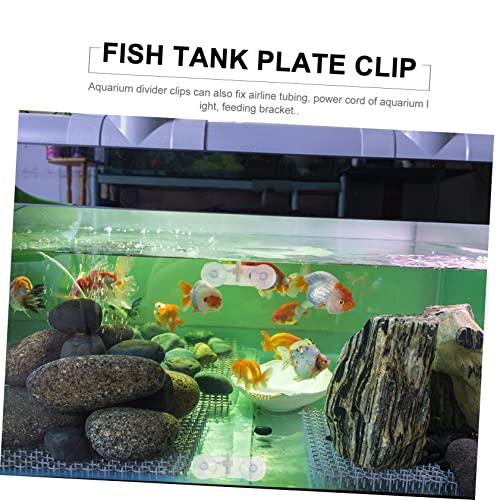 10pcs Fish Tank Isolation Plate Clip Easy Install Divider Cups for Aquarium Fish Survival and Isolation