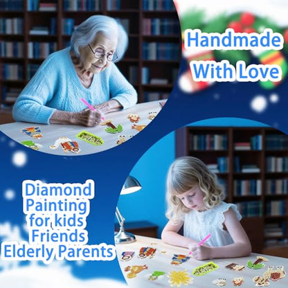 Nativity Sence Diamond Painting Advent Calendar 2026,24pcs Nativity Diamond Art Keychains,Christmas Countdown Calendar DIY Crafts,Christian Religious Gifts