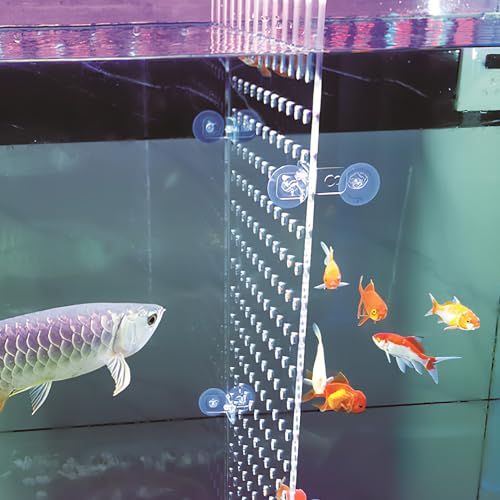 Wakauto Aquarium Acrylic Isolation Board Fish Tank Divider 25x30cm with Suction Cups for Fish Breeding and Aquarium Separation