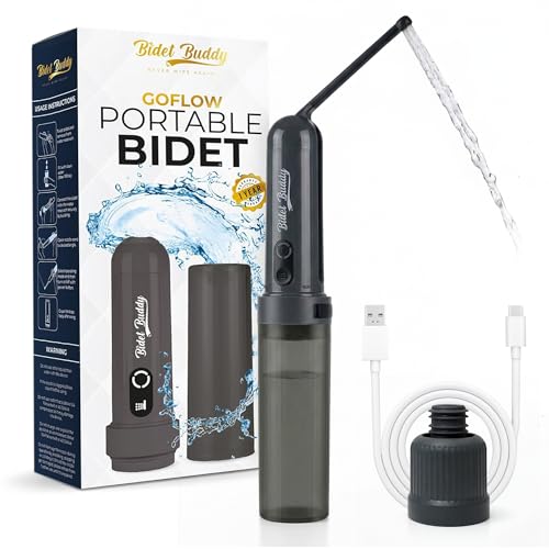 BIDET BUDDY® GoFlow Portable Bidet for Travel - 180mL Bottle Obsidian Drift - style: 180ML