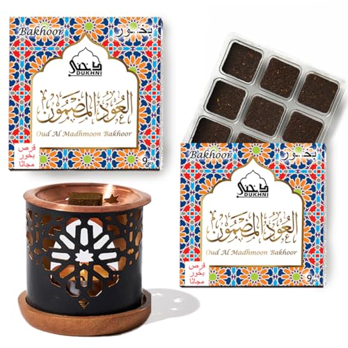 Oud Al Madhmoon Bakhoor Set by Dukhni | 2 x 9pcs Fruity Oud Bakhoor Incense