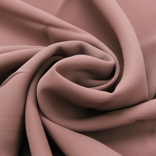 Women’s Chiffon Hijab Scarf - Heavyweight Solid Color Shawl & Wrap, Soft Breathable Headwrap for All Seasons - color: Mcgjxfs2604-rosybrown