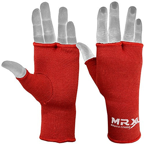 MRX Muay Thai Boxing Inner Gloves Protective Hand Wrap - color: Red, size: Small