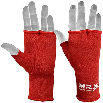 MRX Muay Thai Boxing Inner Gloves Protective Hand Wrap - color: Red, size: X-Large