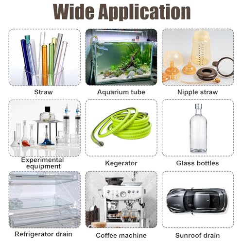 Hecila 40 Inches Long Flexible Tube Cleaning Brush Long Pipes Cleaners Straw Tube Cleaner Brushes for Cleaning Straw with Nylon Bristles for Keg Lines Ice Maker Tubing Juicers Coffee Machines
