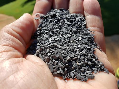 Small World Slate & Stone Aquarium Gravel - Natural Coarse Sand Substrate for Aquascaping Planted, Freshwater and Saltwater Tanks - Gravel Size Approx. 1/32" to 1/8" (6 lbs)