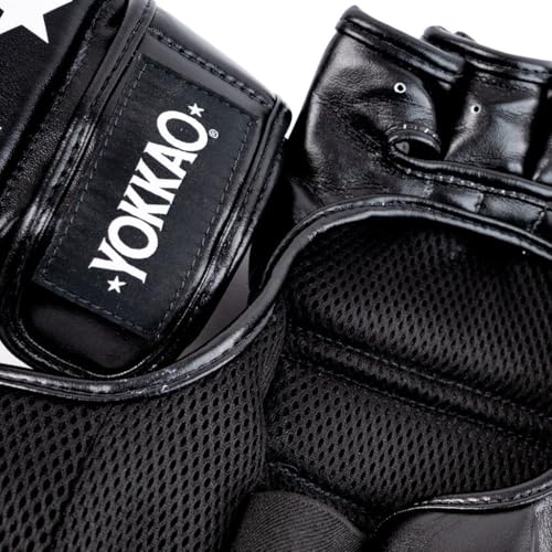 YOKKAO MMA Gloves - Ground Pro and Sparring | Layered Foam Padding | Produced at YOKKAO Factory, Thailand | Grappling, Striking, Ground-and-Pound | S/M-L/XL - color: Black MMA Pro, size: Large-X-Large