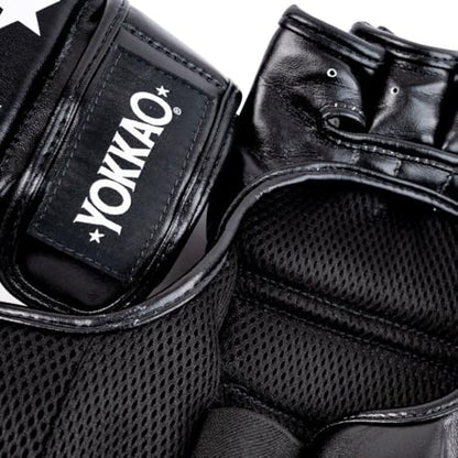 YOKKAO MMA Gloves - Ground Pro and Sparring | Layered Foam Padding | Produced at YOKKAO Factory, Thailand | Grappling, Striking, Ground-and-Pound | S/M-L/XL - color: Black MMA Pro, size: Large-X-Large