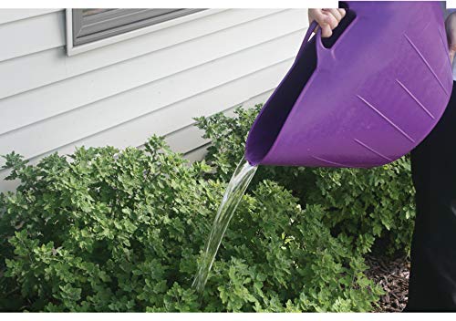 Little Giant® Poly/Rubber FlexTub Bucket | Ultra Durable & Versatile Farm Tub | Plastic Synthetic Gardening Tub (1, Purple) - color: Purple