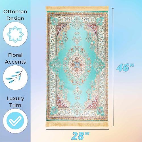 Sacred Artisans Prayer Rug with Super Soft Touch for Men and Women | Prayer Mat and Meditation Mat for Home Travel & Gift (Istanbul - Non Padded) - color: Istanbul - Non Padded