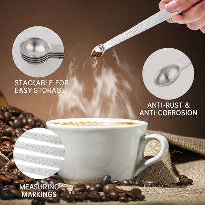4 PCS 1/16 Teaspoon (1/16 Tsp | 0.33 mL | 0.33 cc) Single Measuring Spoon, Stainless Steel 1/16 Tsp Small Measuring Spoon Mini Measuring Spoons - size: 1/16 Teaspoon