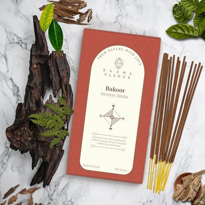 KarmaPledge Bakhoor Incense Sticks, Burn Time 45-60 Min, 100 Sticks - color: Bakoor