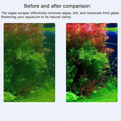 Aquarium Scraper Tool Handheld Sand Flattening Gadget | Glass Scraper for Aquarium Cleaning for Hobbyists Enthusiasts Photography Restaurant Cafe Living Room