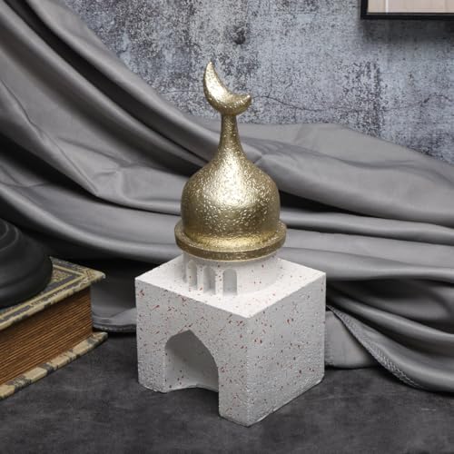 Islamic Cultural Decor Collection - Handcrafted Resin Mosque Models & Tower Ornaments for Home/Office Display Ramadan Decoration (Tower 2) - style: tower 2