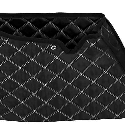 4'' Stretched Saddlebag Liners Inserts White Thread Compatible with Harley Touring 2014-2023 1 Pair