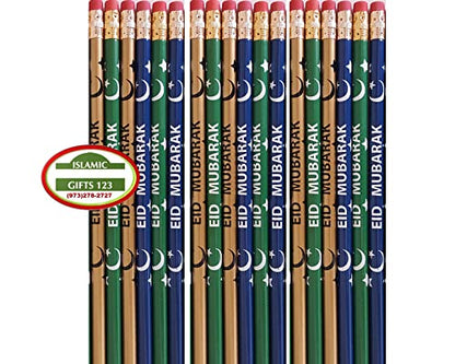 Eid Mubarak & Ramadan Pencils (100 Count) Customized Party Favors Decoration Arabic Novelty Muslim Gifts Wholesale - style: Ramadan+EID mix
