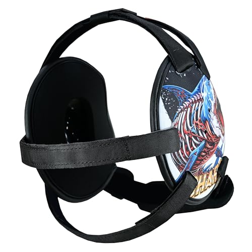 ROAR-INT Kid's Ear Guard BJJ Grappling Head Guard Adjustable Wrestling Headgear for Boys and Girls Earguard MMA Jiu Jitsu (Shark) - color: Shark