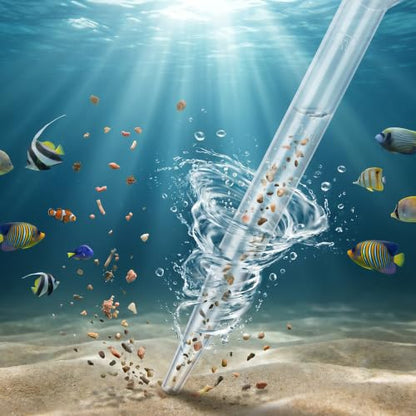 Aquarium Cleanings Dropper, Turkey Baster, Extra Long Blue Siphon for Fish Tank Aquariums Gravel Cleaner, Fishs Tanks Cleaning Tools for Fish Tank Cleaning, Waste Remover for Aquarium