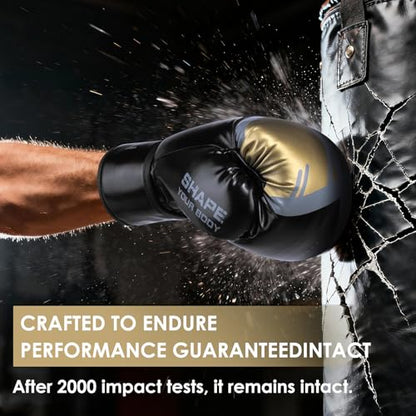 Boxing Gloves, 12oz / 16oz - Boxing Gloves for Men and Women with Boxing Wraps for Heavy Bag, MMA, Muay Thai, Sparring Training