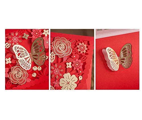 8 PCS Chinese Red Envelopes/Money Pocket/Party Accessory Organizer Envolop for Bussiness Occassion/Invited Card/Wedding/Birthday/New Year Party (8pcs-style 2) - color: 8pcs-style 2