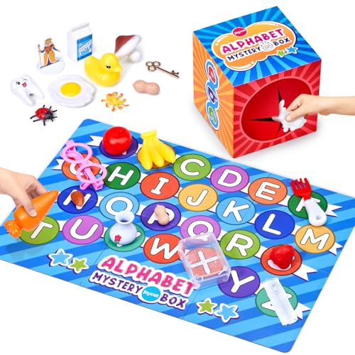 JoyCat Mystery Alphabet Box 26PCS, Letter Sorting Matching Game