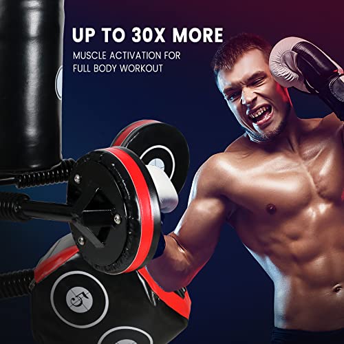 INNOLIFE Multi-Point Sparring Speed Boxing Target Human Battle Target | Practice Target Columns 360° Rebound Shock Absorption Speed Bar, Wall Heavy-Duty Punching Bags