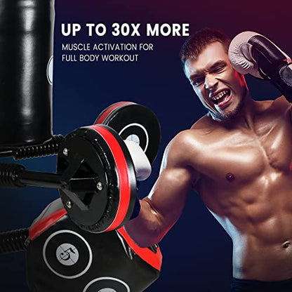 INNOLIFE Multi-Point Sparring Speed Boxing Target Human Battle Target | Practice Target Columns 360° Rebound Shock Absorption Speed Bar, Wall Heavy-Duty Punching Bags
