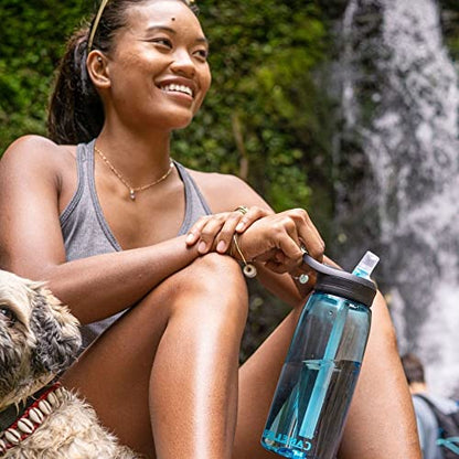 CamelBak Eddy+ Water Bottle with Bite Valve Straw, Leak‑Resistant Easy‑Sip Design for Everyday Hydration, 32oz, True Blue - color: True Blue, size: 32 Ounces